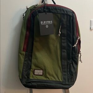 Electric Olive and Army Green Backpack